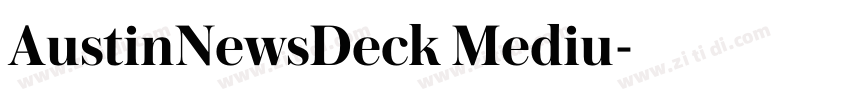 AustinNewsDeck Mediu字体转换